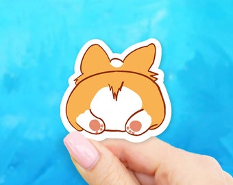 Corgi Butt Sticker - Dog stickers | Corgi stickers | MacBook stickers | laptop stickers | waterbottle stickers | hydroflask stickers