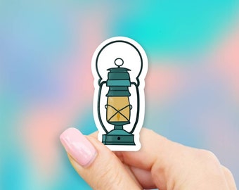 Vintage Lantern Sticker - Camping stickers | Outdoor stickers | MacBook stickers | laptop stickers | waterbottle stickers