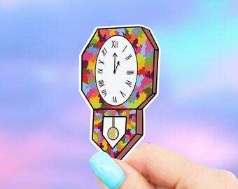 Colorful Clock Sticker - MacBook stickers | laptop stickers | waterbottle stickers | hydroflask stickers | tumbler stickers