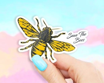 Save the Bees Sticker - bug stickers | bee stickers | MacBook stickers | laptop stickers | waterbottle stickers | hydroflask sticker