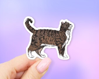 Cat Sticker - Cat stickers | pet stickers | MacBook stickers | laptop stickers | waterbottle stickers | hydroflask stickers