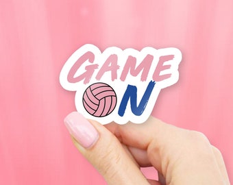 Game On Volleyball Sticker - MacBook stickers | laptop stickers | waterbottle stickers | hydroflask stickers | tumbler stickers