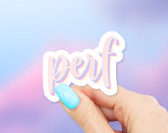 Perf Sticker - MacBook stickers | laptop stickers | waterbottle stickers | hydroflask stickers | tumbler stickers