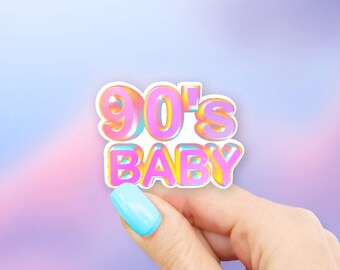 90's Baby Sticker - MacBook stickers | laptop stickers | waterbottle stickers | hydroflask stickers | tumbler stickers