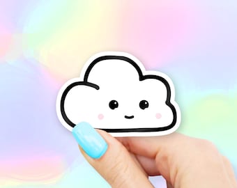 Cute Cloud Sticker - MacBook stickers | laptop stickers | waterbottle stickers | hydroflask stickers | tumbler stickers