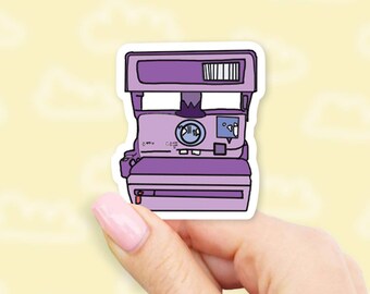 Purple Instant Camera Sticker - MacBook stickers | laptop stickers | waterbottle stickers | hydroflask stickers | tumbler stickers