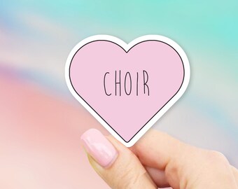 Love Choir Sticker - Heart stickers | MacBook stickers | laptop stickers | waterbottle stickers | hydroflask stickers | tumbler stickers