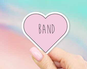 Love Band Sticker - Heart stickers | MacBook stickers | laptop stickers | waterbottle stickers | hydroflask stickers | tumbler stickers