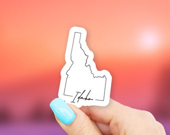 Idaho State Art Sticker - state stickers | idaho stickers | MacBook stickers | laptop stickers | waterbottle stickers
