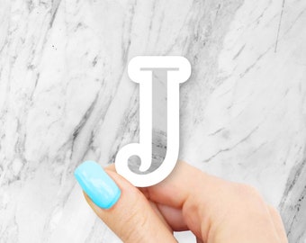 Marble J Sticker - Letter stickers | MacBook stickers | laptop stickers | waterbottle stickers | hydroflask stickers | tumbler stickers