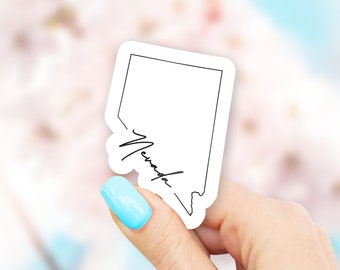 Nevada State Art Sticker - state stickers | nevada stickers | MacBook stickers | laptop stickers | waterbottle stickers
