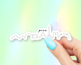 Paris City Art Sticker - City Stickers | Paris stickers | MacBook stickers | laptop stickers | waterbottle stickers | hydroflask stickers