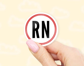 RN Sticker - Nurse stickers | MacBook stickers | laptop stickers | waterbottle stickers | hydroflask stickers | tumbler stickers