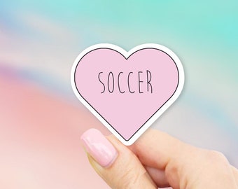 Love Soccer Sticker - Heart stickers | MacBook stickers | laptop stickers | waterbottle stickers | hydroflask stickers | tumbler stickers