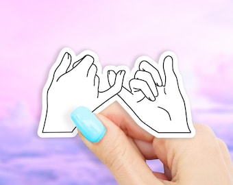 Pinky Promise Sticker - MacBook stickers | laptop stickers | waterbottle stickers | hydroflask stickers | tumbler stickers