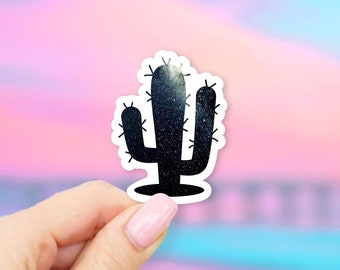 Night Sky Cactus Sticker - Dessert stickers | Cactus stickers | MacBook stickers | laptop sticker | waterbottle sticker | hydroflask sticker