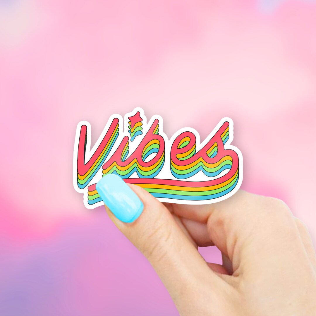 Vibes Sticker - MacBook Stickers | Laptop Stickers | Waterbottle ...