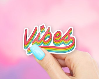 Vibes Sticker - MacBook stickers | laptop stickers | waterbottle stickers | hydroflask stickers | tumbler stickers