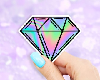 Rainbow Diamond Sticker - MacBook stickers | laptop stickers | waterbottle stickers | hydroflask stickers | tumbler stickers