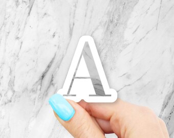 Marble A Sticker - Letter stickers | MacBook stickers | laptop stickers | waterbottle stickers | hydroflask stickers | tumbler stickers