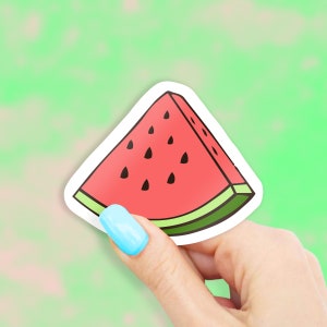 Watermelon Slice Sticker - Fruit stickers | watermelon sticker | MacBook sticker | laptop sticker | waterbottle sticker | hydroflask sticker