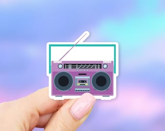 Boombox Sticker - MacBook stickers | laptop stickers | waterbottle stickers | hydroflask stickers | tumbler stickers