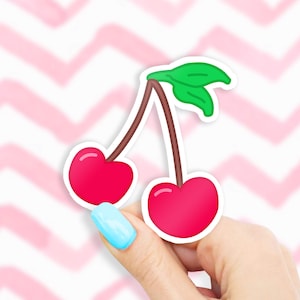 Cherries Sticker - Cherry stickers | MacBook stickers | laptop stickers | waterbottle stickers | hydroflask stickers | tumbler stickers