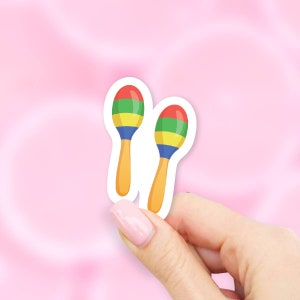 Maracas Sticker - instrument stickers | band sticker | MacBook stickers | laptop stickers | waterbottle stickers | hydroflask stickers