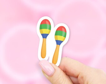 Maracas Sticker - instrument stickers | band sticker | MacBook stickers | laptop stickers | waterbottle stickers | hydroflask stickers
