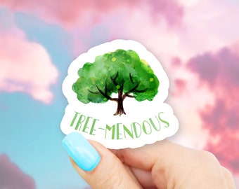 TreeMendous Sticker - Green stickers | Tree stickers | MacBook stickers | laptop stickers | waterbottle stickers | hydroflask stickers