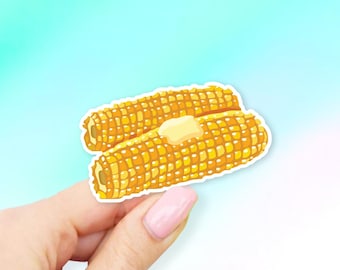 Corn on the Cob Sticker - Corn stickers | MacBook stickers | laptop stickers | waterbottle stickers | hydroflask stickers | tumbler stickers