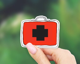 First Aid Kit Sticker - Camping stickers | MacBook stickers | laptop stickers | waterbottle stickers | hydroflask stickers | tumbler sticker