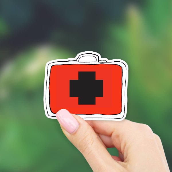 First Aid Kit Sticker - Camping stickers | MacBook stickers | laptop stickers | waterbottle stickers | hydroflask stickers | tumbler sticker