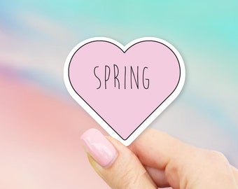 Love Spring Sticker - Heart stickers | MacBook stickers | laptop stickers | waterbottle stickers | hydroflask stickers | tumbler stickers