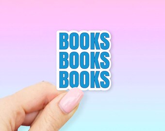 Books Books Books Sticker - MacBook stickers | laptop stickers | waterbottle stickers | hydroflask stickers | tumbler stickers