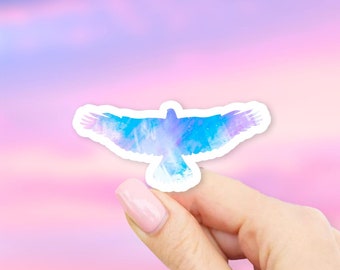 Pastel Eagle Sticker - nature stickers | eagle stickers | MacBook stickers | laptop stickers | waterbottle stickers | hydroflask stickers