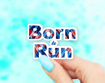 Born to Run Sticker - Track stickers | MacBook stickers | laptop stickers | waterbottle stickers | hydroflask stickers | tumbler stickers