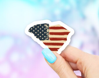 South Carolina Old USA Flag State Art Sticker - state stickers | south carolina stickers | MacBook stickers | laptop stickers
