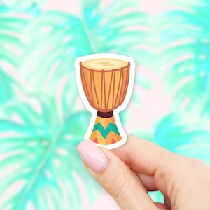 Colorful Drum Sticker - instrument stickers | band sticker | MacBook stickers | laptop stickers | waterbottle stickers | hydroflask stickers