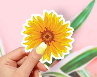 Sunflower 2 Sticker - flowers stickers | sunflower stickers | MacBook stickers | laptop stickers | waterbottle stickers | hydroflask sticker