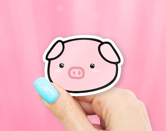 Cute Piggie Sticker - Pig stickers | farm stickers | MacBook stickers | laptop stickers | waterbottle stickers | hydroflask stickers