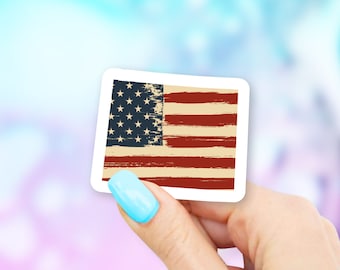 Wyoming Old USA Flag State Art Sticker - state stickers | wyoming stickers | MacBook stickers | laptop stickers | waterbottle stickers