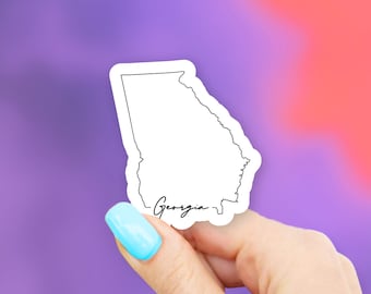 Georgia State Art Sticker - state stickers | georgia stickers | MacBook stickers | laptop stickers | waterbottle stickers