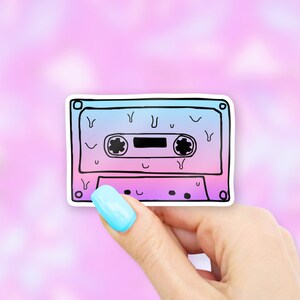 Cassette Drip Sticker - Cassette stickers | MacBook stickers | laptop stickers | waterbottle stickers | hydroflask sticker | tumbler sticker