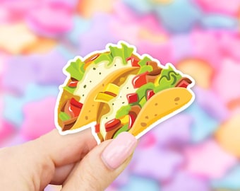 Two Tacos Sticker - MacBook stickers | laptop stickers | waterbottle stickers | hydroflask stickers | tumbler stickers