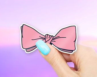 Pink Bowtie Sticker - Clothing stickers | MacBook stickers | laptop stickers | waterbottle stickers | hydroflask stickers | tumbler stickers