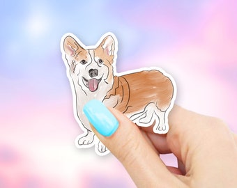 Corgi Dog Sticker - Dog stickers | corgi stickers | MacBook stickers | laptop stickers | waterbottle stickers | hydroflask stickers