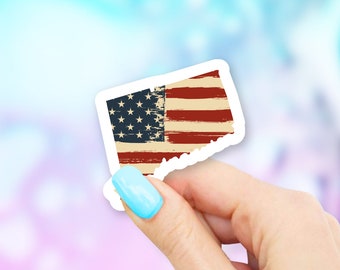 Connecticut Old USA Flag State Art Sticker - state stickers | connecticut stickers | MacBook stickers | laptop sticker | waterbottle sticker