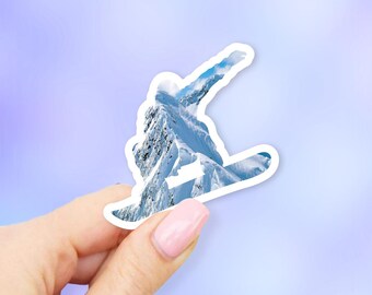 Snowboarder Sticker - MacBook stickers | laptop stickers | waterbottle stickers | hydroflask stickers | tumbler stickers