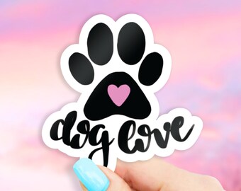 Dog Love Sticker - Dog stickers | pet stickers | MacBook stickers | laptop stickers | waterbottle stickers | hydroflask stickers